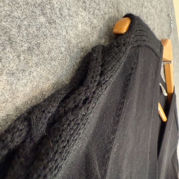 Anne Fontaine Rachel Long Cardigan Sweater Womens Small (36) Wool Blend Black - Picture 3 of 12